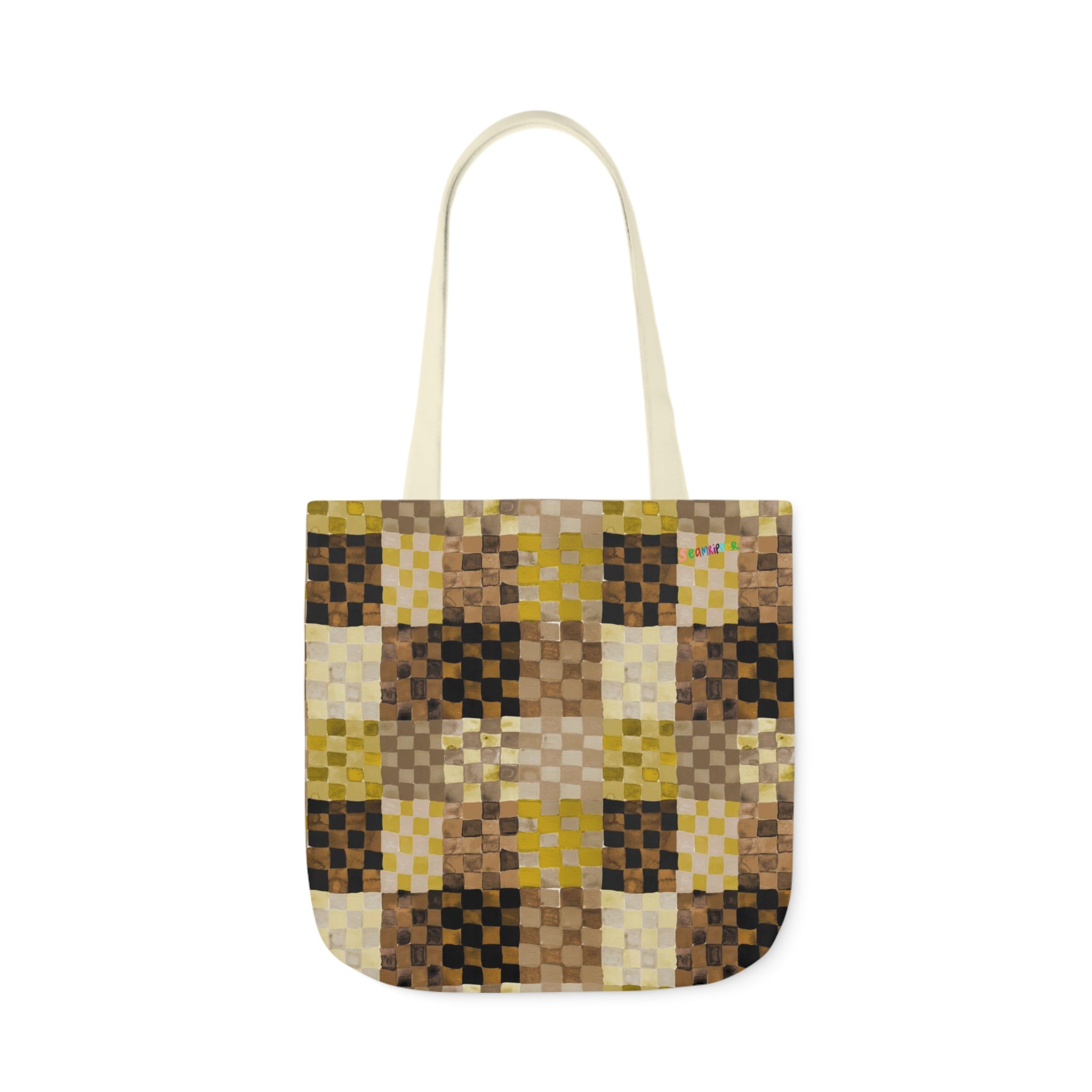 Pastel Checkerland Tote Bag
