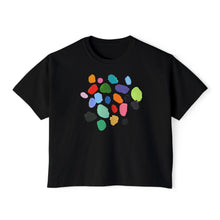 Load image into Gallery viewer, Women's Boxy Crop Paint Chips Tee