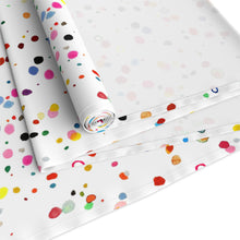 Load image into Gallery viewer, More Parties Rainbow Watercolor Confetti Table Runner