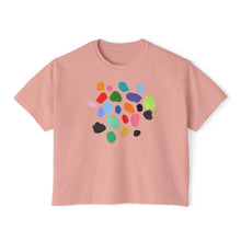 Load image into Gallery viewer, Women's Boxy Crop Paint Chips Tee