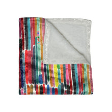 Load image into Gallery viewer, Rainbow Bricks Crushed Velvet Blanket