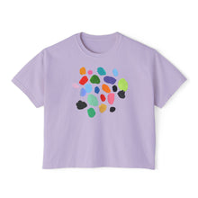 Load image into Gallery viewer, Women's Boxy Crop Paint Chips Tee