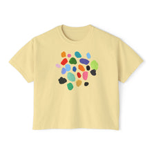 Load image into Gallery viewer, Women's Boxy Crop Paint Chips Tee