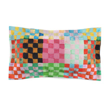 Load image into Gallery viewer, Pastel Checkerland Pillow Sham