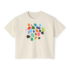 Load image into Gallery viewer, Women's Boxy Crop Paint Chips Tee