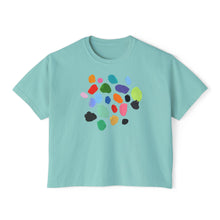 Load image into Gallery viewer, Women's Boxy Crop Paint Chips Tee