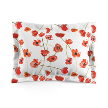Load image into Gallery viewer, California Poppy Microfiber Pillow Sham