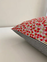 Load image into Gallery viewer, Double-Sided Pattern + Striped Throw Pillows