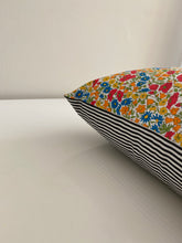 Load image into Gallery viewer, Double-Sided Pattern + Striped Throw Pillows