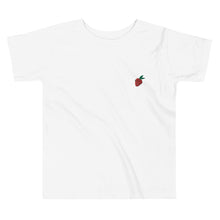 Load image into Gallery viewer, Strawberry Embroidered Toddler Short Sleeve Tee