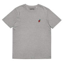 Load image into Gallery viewer, Strawberry Embroidered Unisex Organic Cotton T-shirt