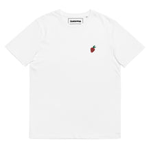 Load image into Gallery viewer, Strawberry Embroidered Unisex Organic Cotton T-shirt