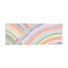 Load image into Gallery viewer, Big Rainbow Watercolor Stripe Lightweight Scarf
