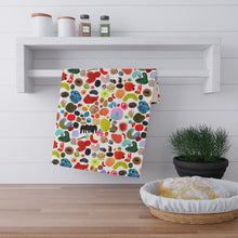 Load image into Gallery viewer, Blob Party Cotton Tea Towel
