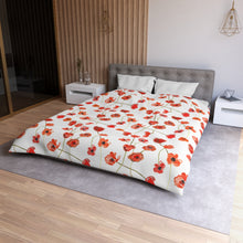 Load image into Gallery viewer, California Poppy Microfiber Duvet Cover
