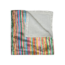 Load image into Gallery viewer, Pop Stripe Crushed Velvet Blanket
