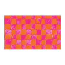 Load image into Gallery viewer, Grapefruit Checkerboard Cotton Tea Towel
