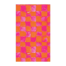 Load image into Gallery viewer, Grapefruit Checkerboard Cotton Tea Towel
