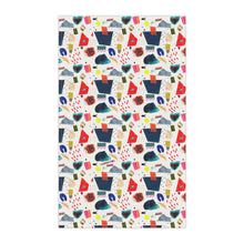 Load image into Gallery viewer, Abstract Art Collage Cotton Tea Towel
