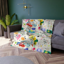 Load image into Gallery viewer, Sketch Crushed Velvet Blanket
