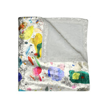 Load image into Gallery viewer, Sketch Crushed Velvet Blanket
