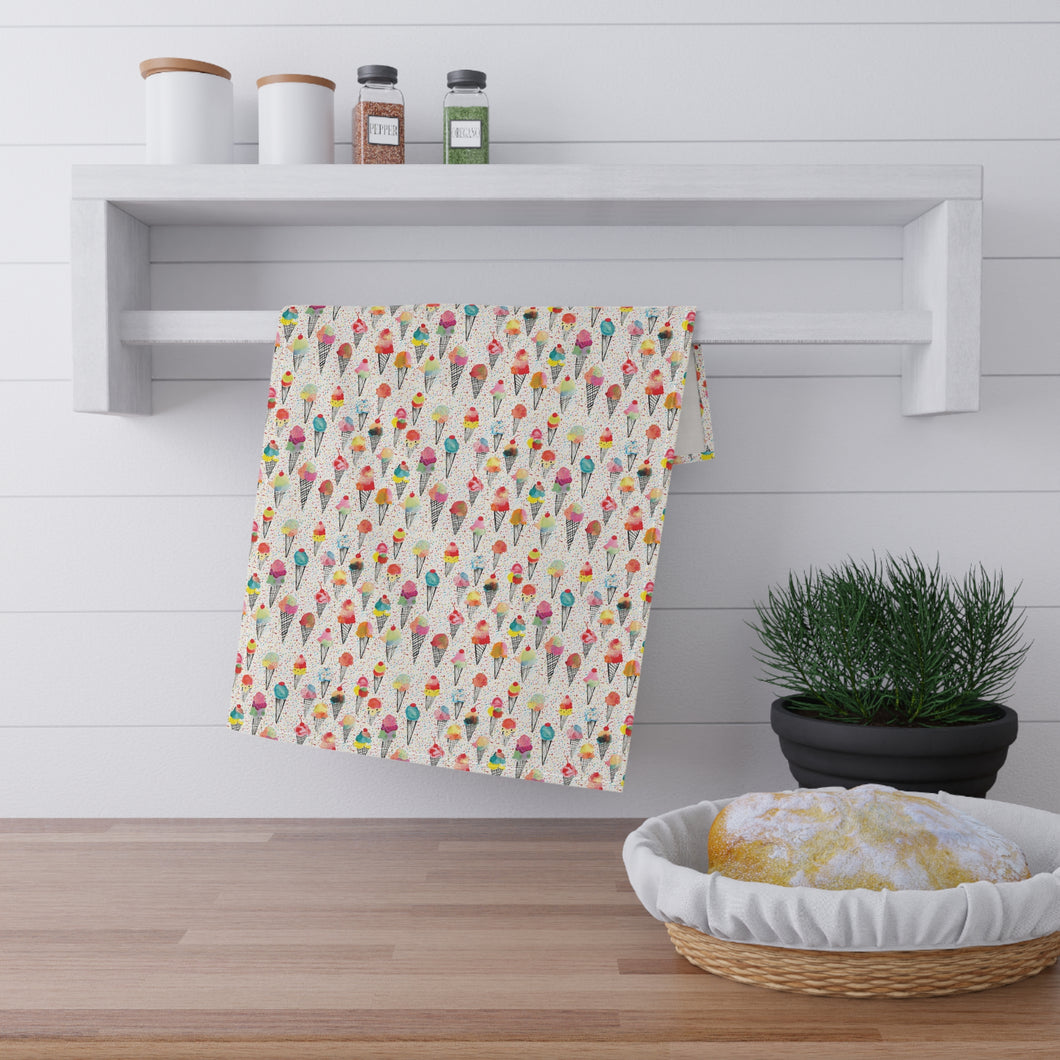 Ice Cream + Sprinkles Cotton Tea Towel