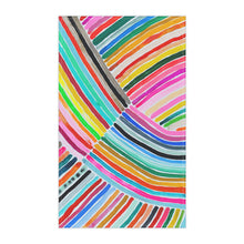 Load image into Gallery viewer, Rainbow Stripe 2 Cotton Tea Towel
