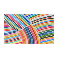 Load image into Gallery viewer, Rainbow Stripe 3 Cotton Tea Towel
