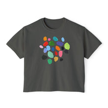 Load image into Gallery viewer, Women's Boxy Crop Paint Chips Tee

