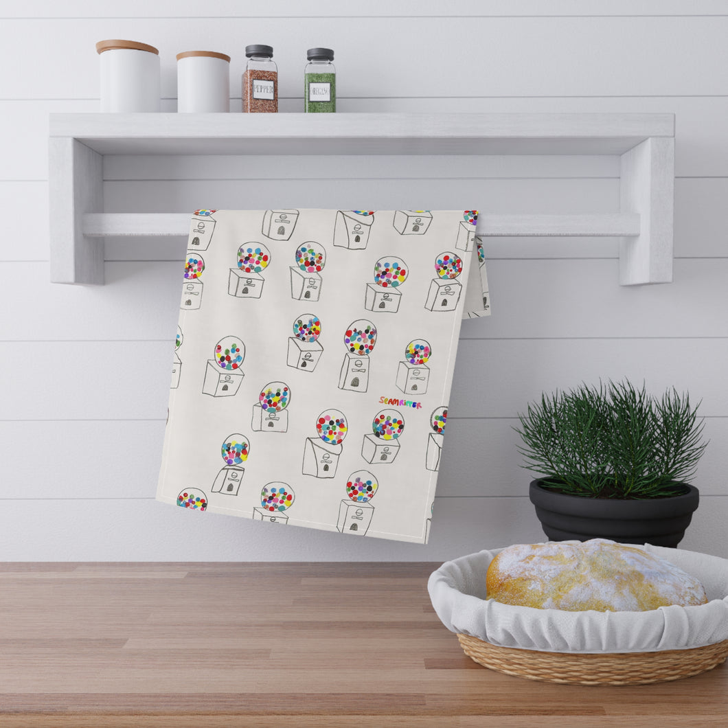 Gumball Machine Cotton Tea Towel