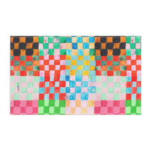 Load image into Gallery viewer, Pastel Checkerland Cotton Tea Towel
