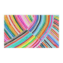 Load image into Gallery viewer, Rainbow Stripe 2 Cotton Tea Towel
