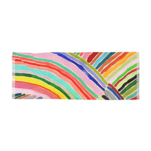 Load image into Gallery viewer, Big Rainbow Watercolor Stripe Lightweight Scarf
