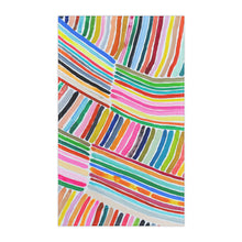 Load image into Gallery viewer, Rainbow Stripe 1 Cotton Tea Towel
