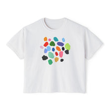 Load image into Gallery viewer, Women's Boxy Crop Paint Chips Tee
