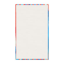 Load image into Gallery viewer, Blue + Red Stripe Cotton Tea Towel
