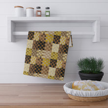 Load image into Gallery viewer, Neutrals Checkerland Cotton Tea Towel
