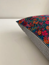 Load image into Gallery viewer, Double-Sided Pattern + Striped Throw Pillows
