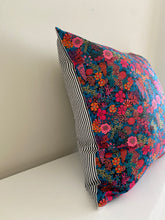 Load image into Gallery viewer, Double-Sided Pattern + Striped Throw Pillows
