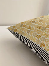 Load image into Gallery viewer, Double-Sided Pattern + Striped Throw Pillows
