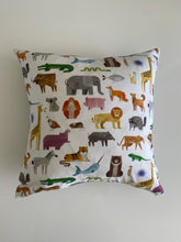 Load image into Gallery viewer, Double-Sided Pattern + Striped Throw Pillows
