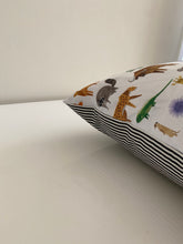 Load image into Gallery viewer, Double-Sided Pattern + Striped Throw Pillows
