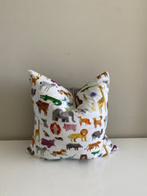Load image into Gallery viewer, Double-Sided Pattern + Striped Throw Pillows
