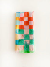 Load image into Gallery viewer, Pastel Checkerland Tea towel
