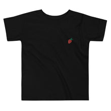 Load image into Gallery viewer, Strawberry Embroidered Toddler Short Sleeve Tee
