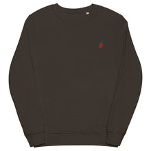 Load image into Gallery viewer, Strawberry Embroidered Organic Crewneck Sweatshirt
